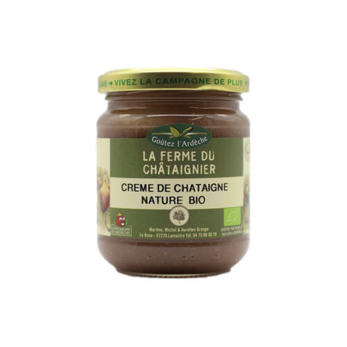 Creme de châtaigne nature BIO<br>- La ferme du châtaignier -